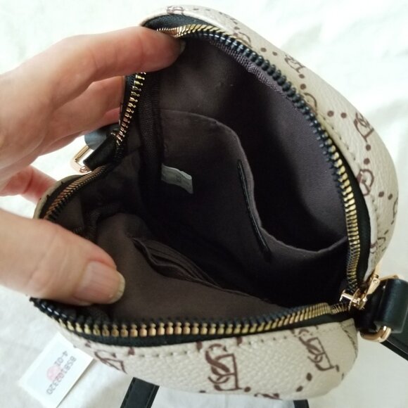 NWT! Bostanten Brown/Beige Cell Purse/Crossbody/Shoulder Bag with Adjust. Strap - Picture 8 of 13